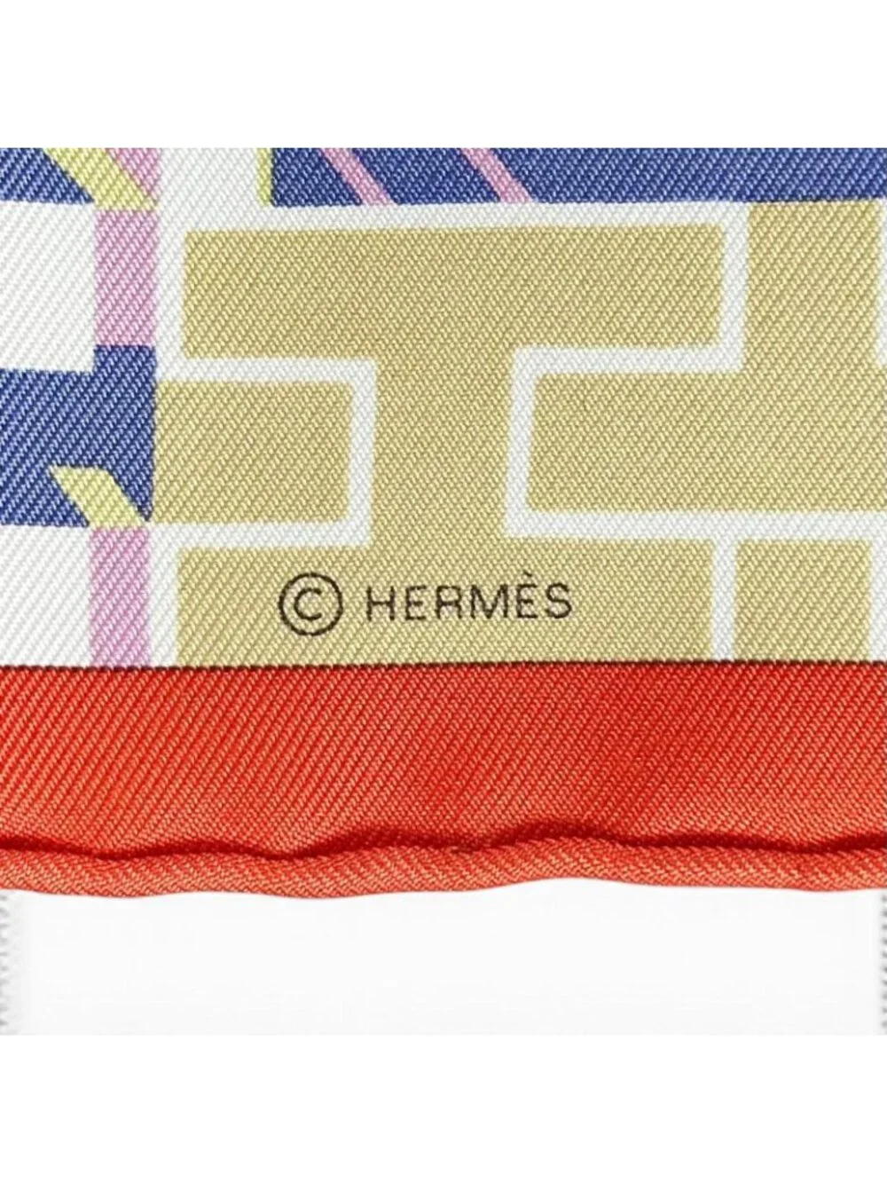 Hermes Carre 45 Gavroche Horse Club Detail Silk 100% Scarf Multi